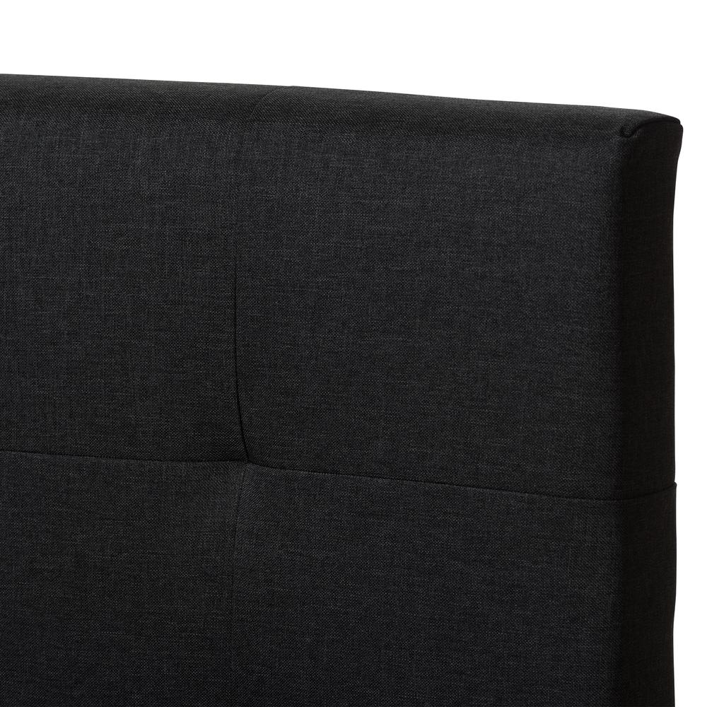 Brookfield Modern and Contemporary Charcoal Grey Fabric Full Size Bed. Picture 12