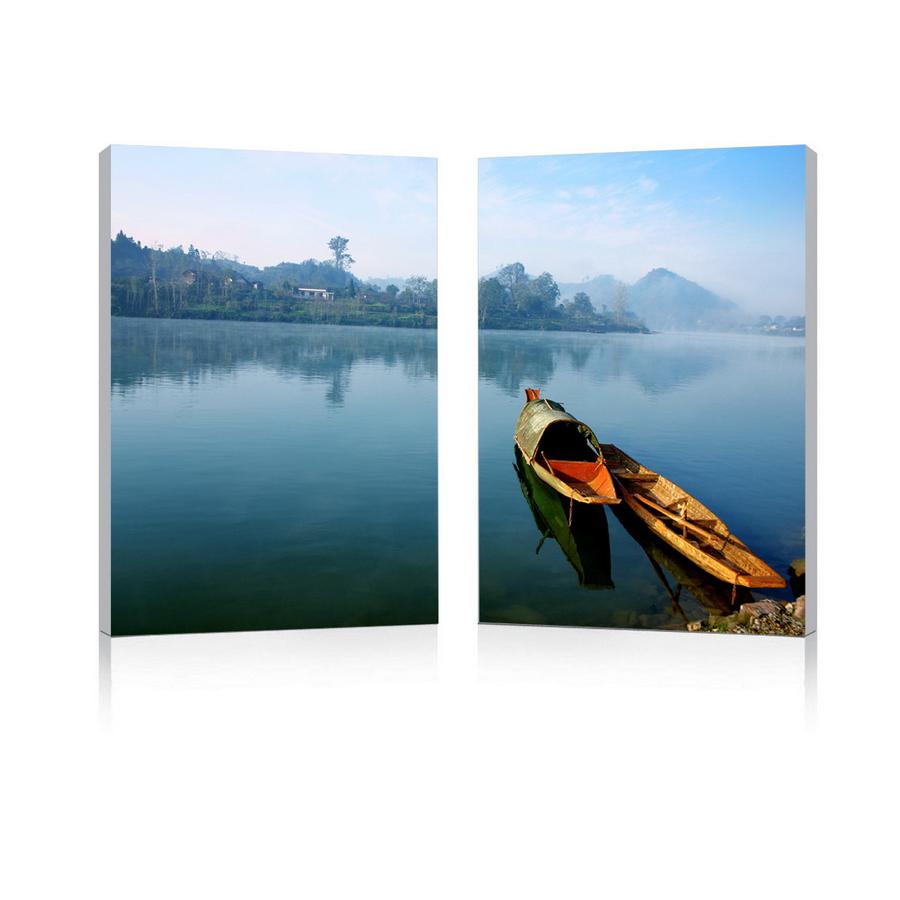 Travel Mounted Photography Print Diptych Multi. Picture 1