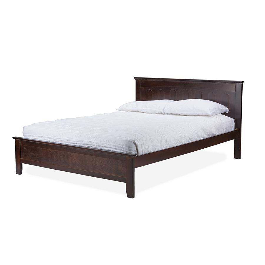 Baxton Studio Spuma Cappuccino Wood Contemporary Full-Size Bed. Picture 5
