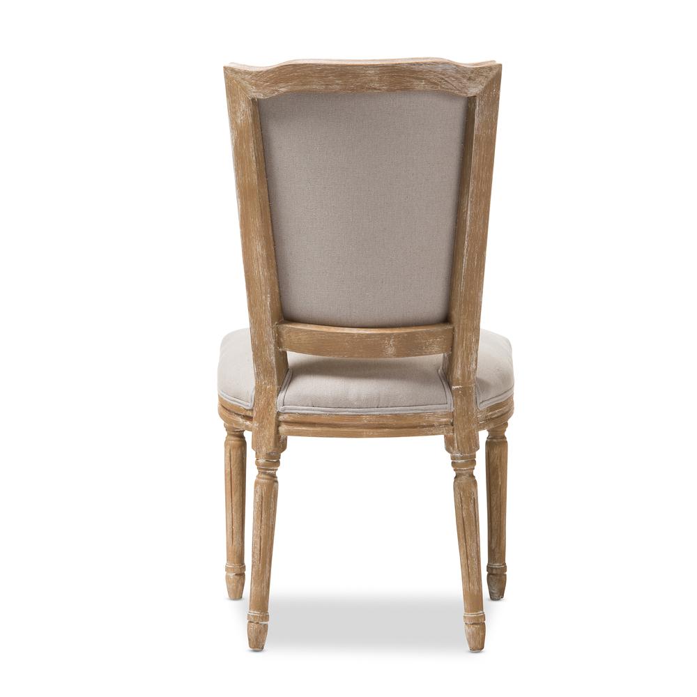 Beige Fabric Upholstered Dining Side Chair. Picture 13