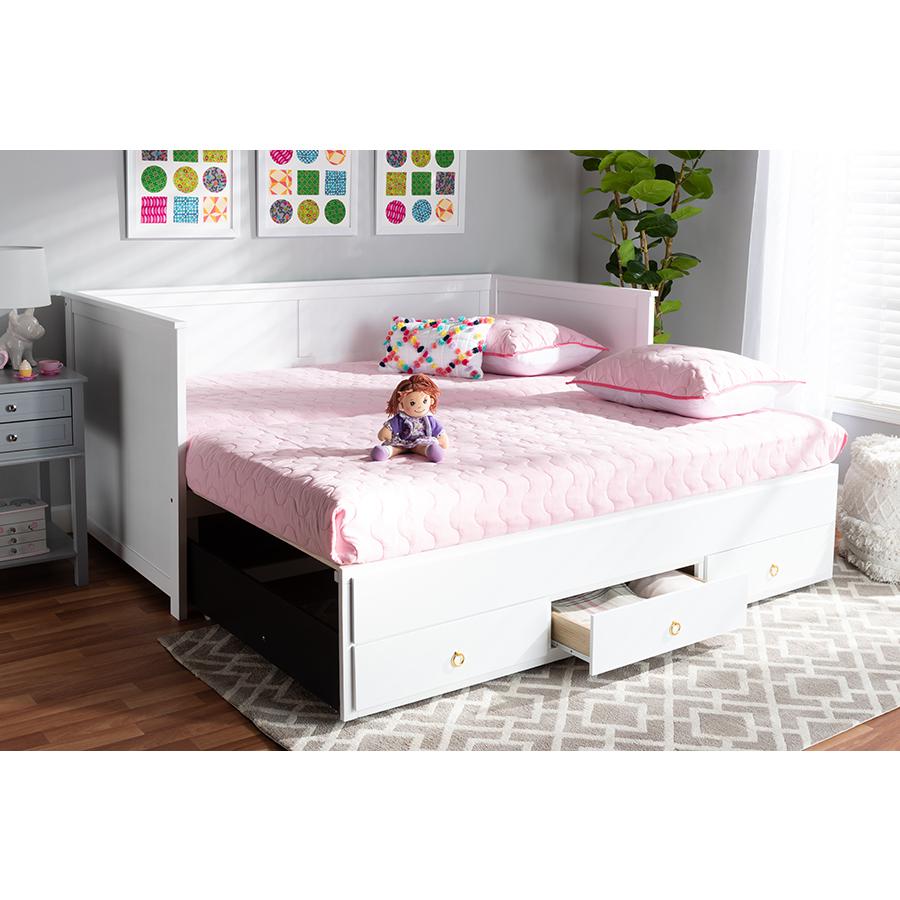 Wood Expandable Twin Size to King Size Daybed with Storage Drawers. Picture 23