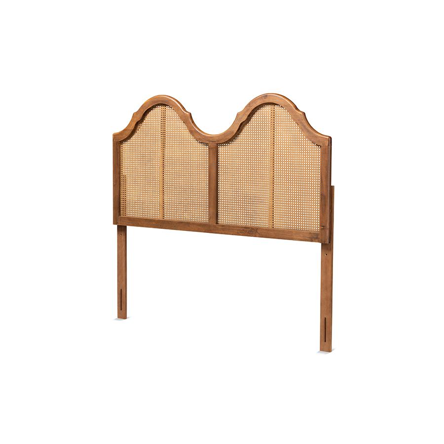 Synthetic Rattan Queen Size Arched Headboard. Picture 1