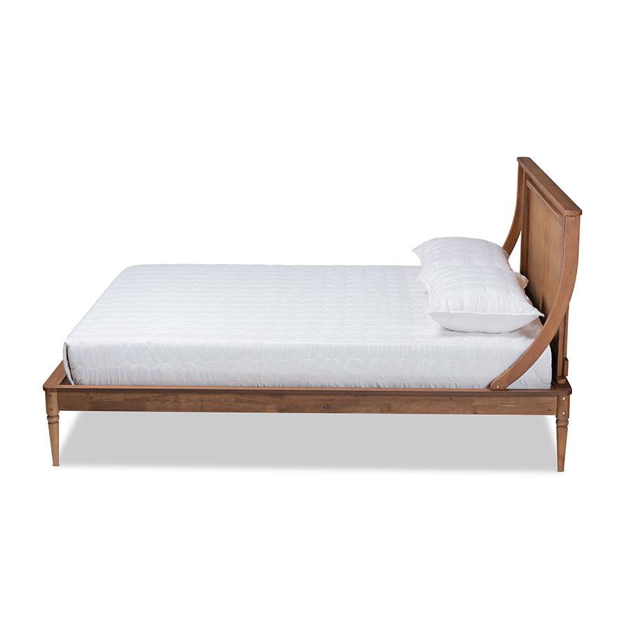 Synthetic Rattan Queen Size Platform Bed. Picture 2
