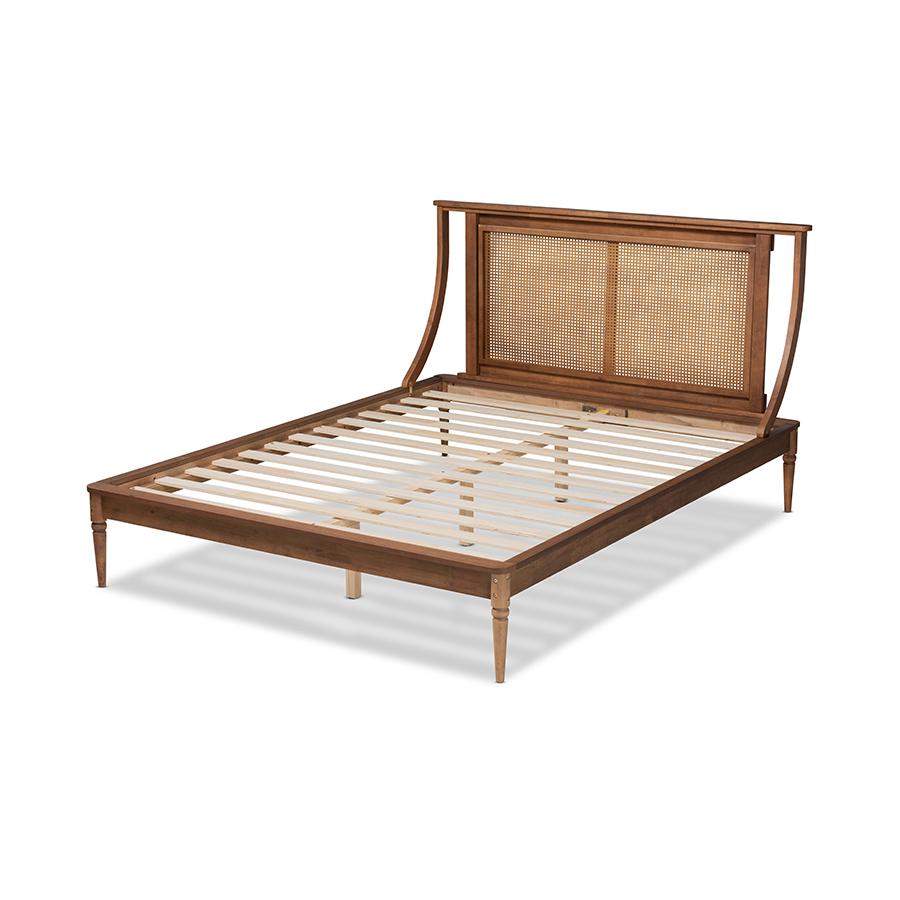Synthetic Rattan Queen Size Platform Bed. Picture 3
