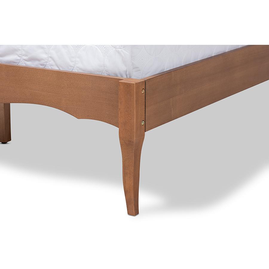 Baxton Studio Marieke Vintage French Inspired Ash Wanut Finished Queen Size Wood Bed Frame. Picture 5