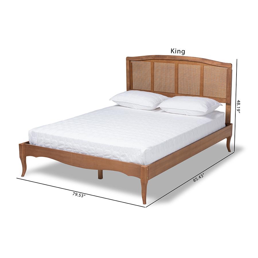 Synthetic Rattan Queen Size Platform Bed. Picture 10