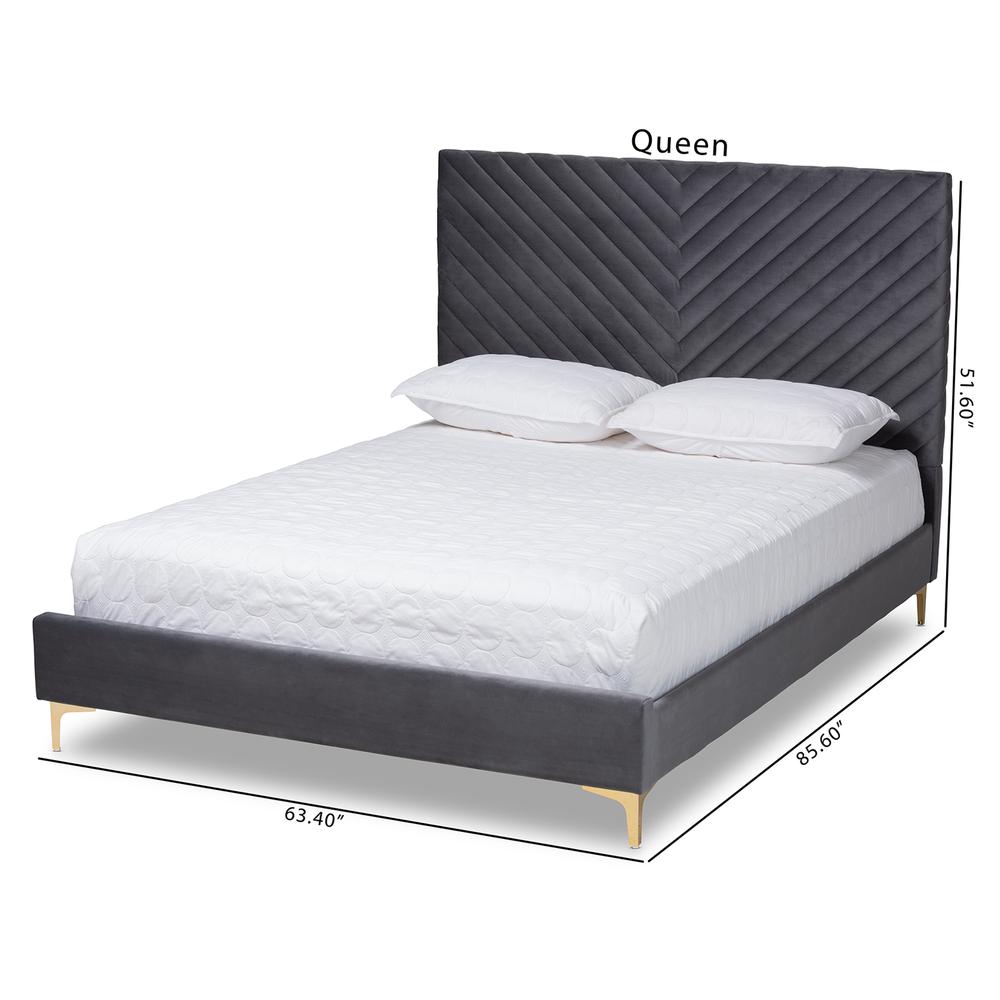 Gold Metal King Size Platform Bed. Picture 21