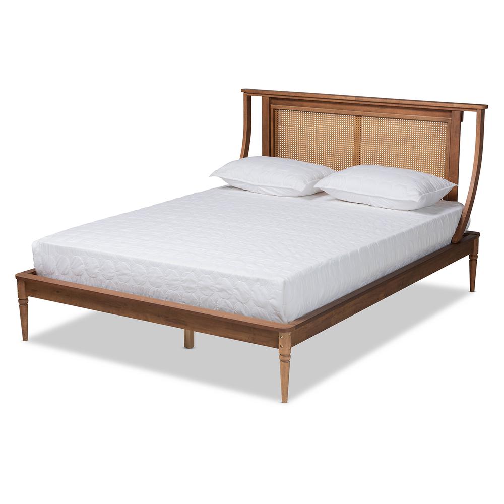 Synthetic Rattan Queen Size Platform Bed. Picture 12