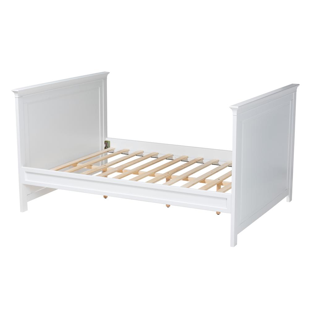 Baxton Studio Ceri Classic and Traditional White Finished Wood Full Size Daybed. Picture 12