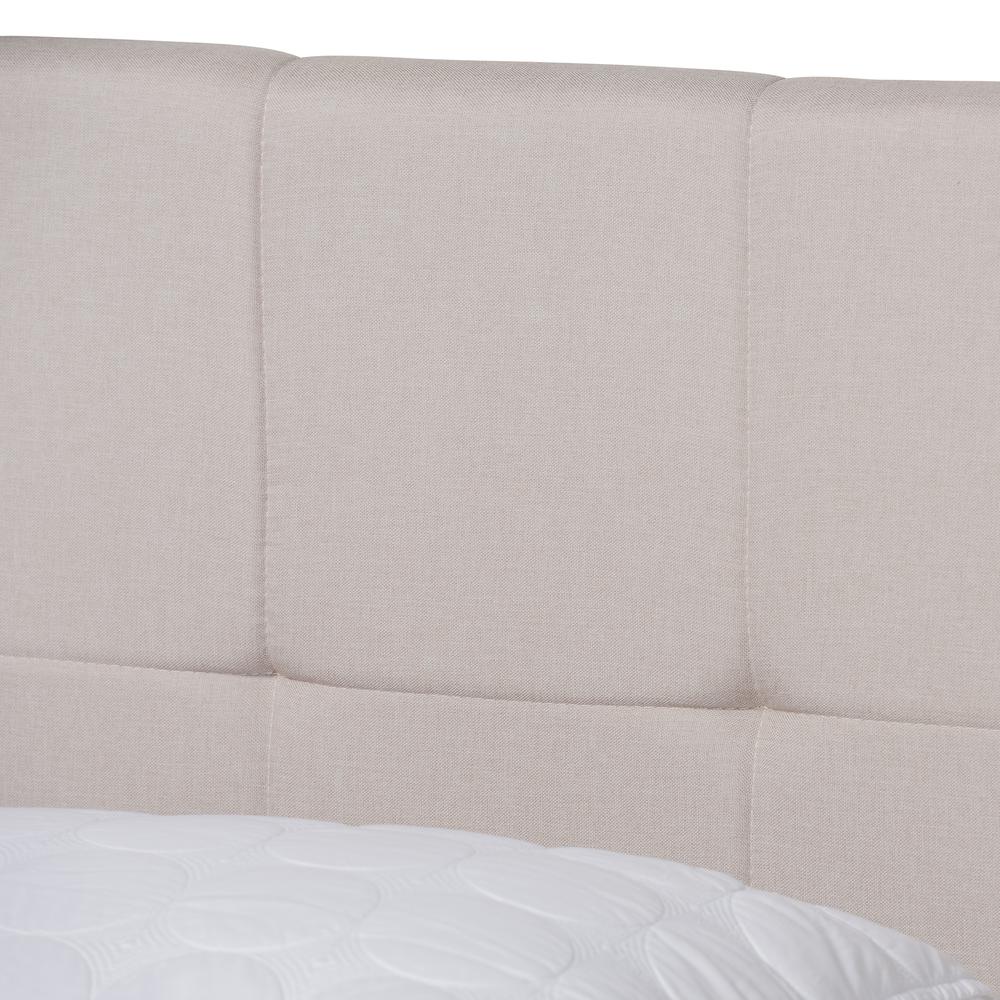 Baxton Studio Netti Beige Fabric Upholstered 2-Drawer King Size Platform Storage Bed. Picture 19