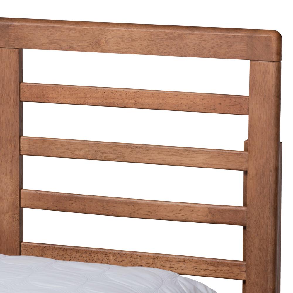 Walnut Brown Finished Wood King Size 3-Drawer Platform Storage Bed. Picture 18