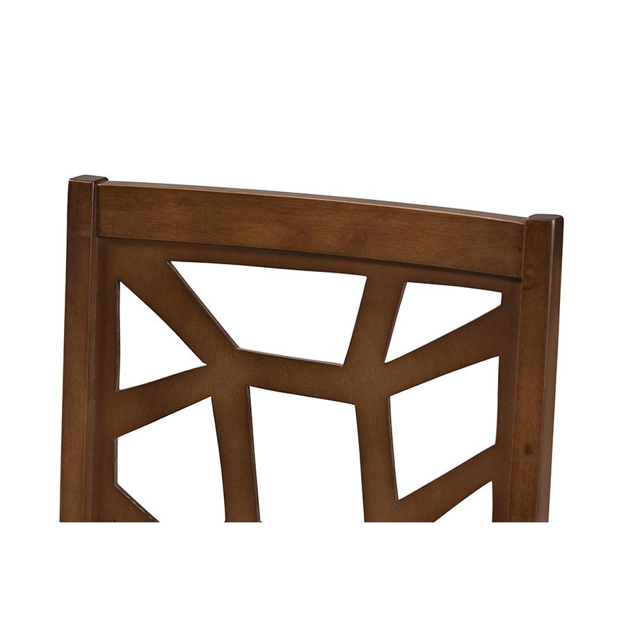 Walnut Brown Finished Dining Chair (Set of 2). Picture 4