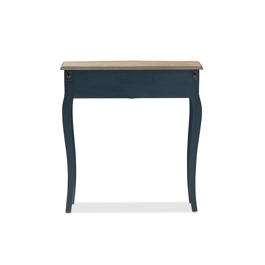 Baxton Studio Mazarine Classic and Provincial Blue Spruce Finished Console Table. Picture 5