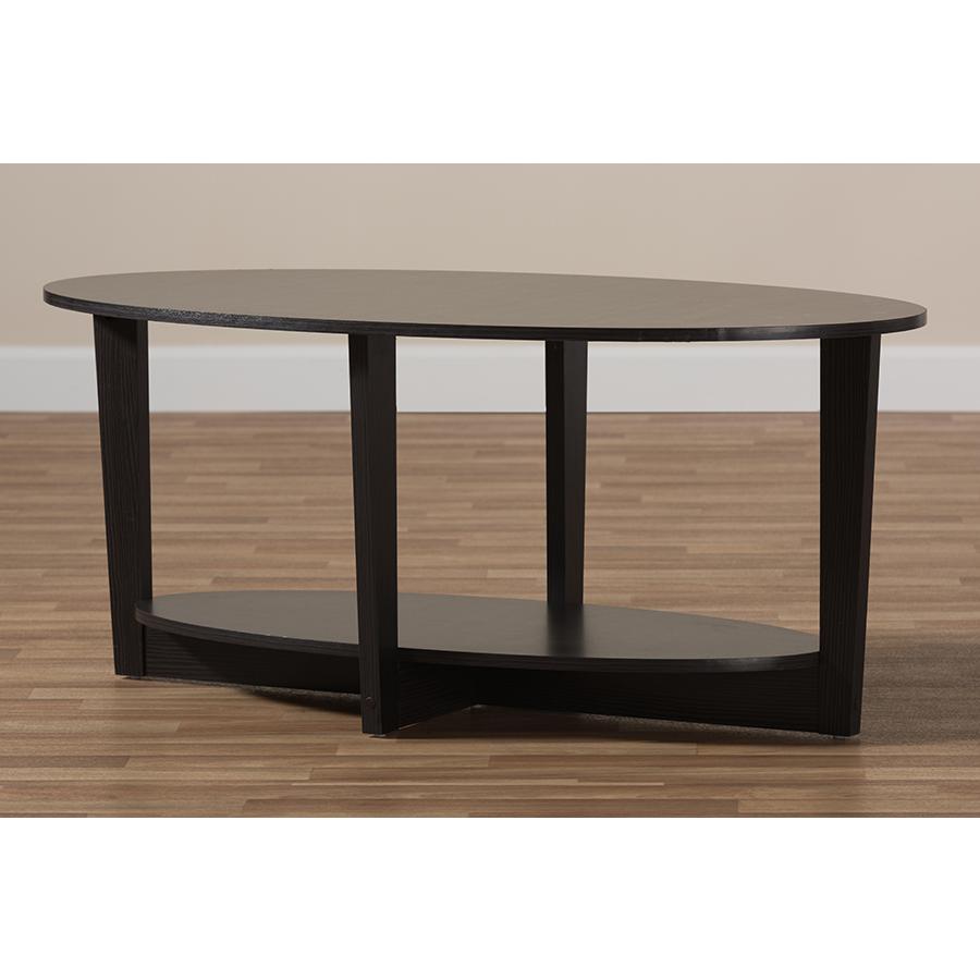 Jacintha Modern and Contemporary Wenge Brown Finished Coffee Table. Picture 6