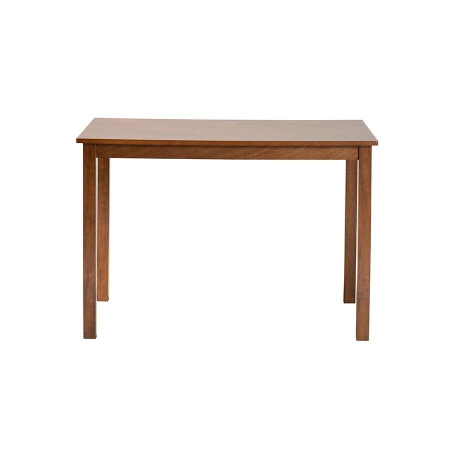 Baxton Studio Eveline Modern Walnut Brown Finished Wood 43-Inch Dining Table. Picture 2