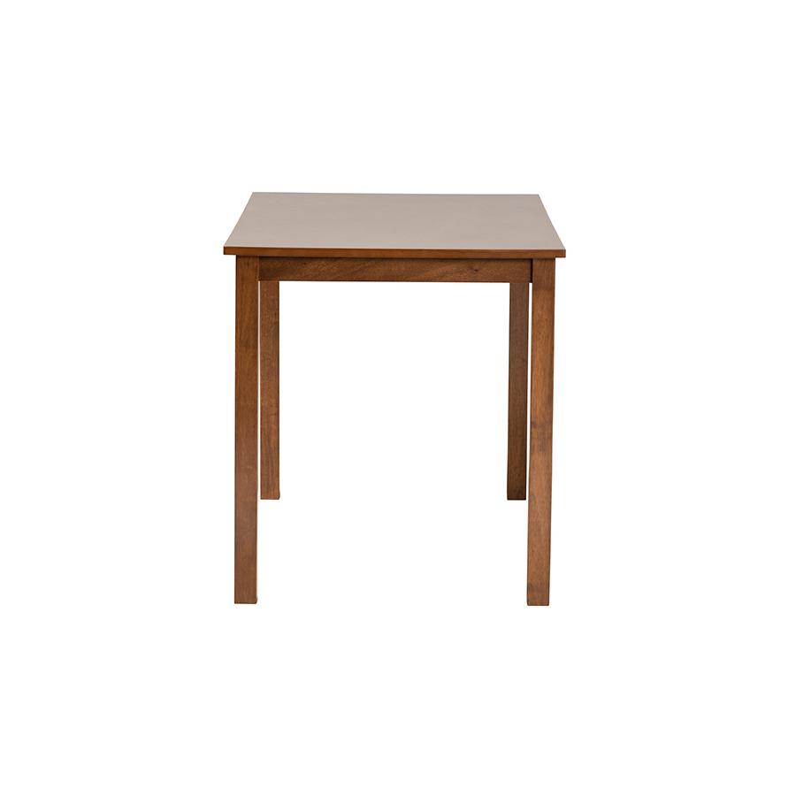 Baxton Studio Eveline Modern Walnut Brown Finished Wood 43-Inch Dining Table. Picture 3