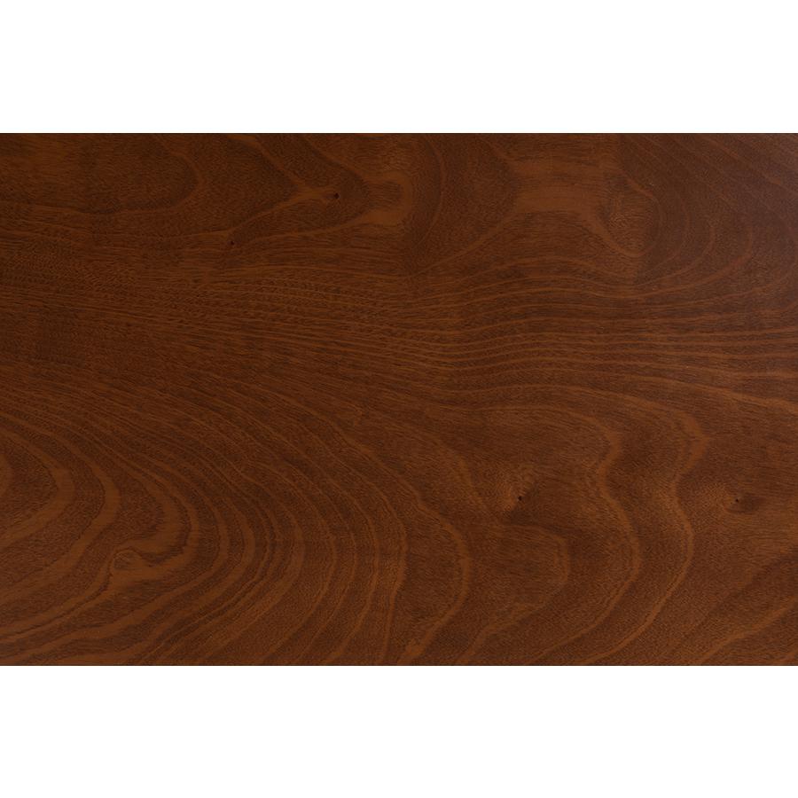 Baxton Studio Eveline Modern Walnut Brown Finished Wood 43-Inch Dining Table. Picture 6