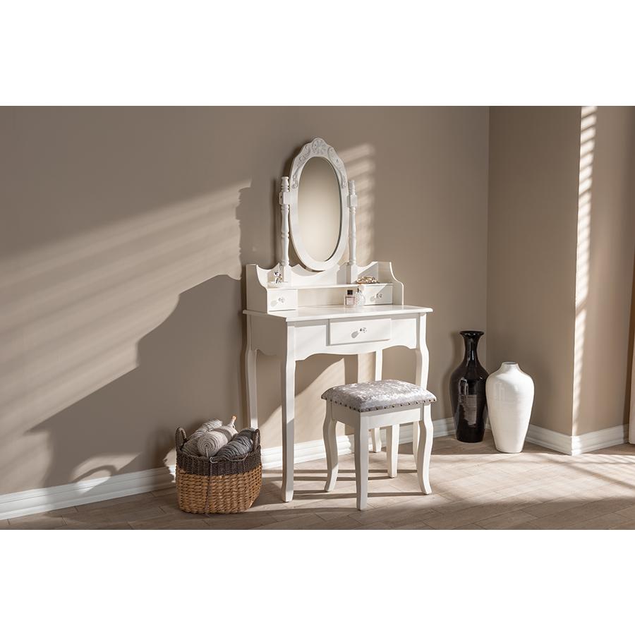 Baxton Studio Veronique Traditional French Provincial White