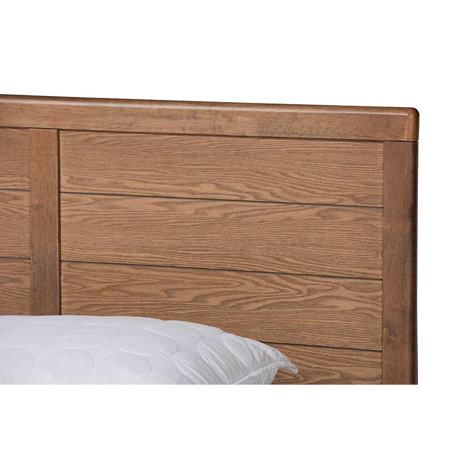 Wood King Size 4-Drawer Platform Storage Bed with Built-In Shelves. Picture 6