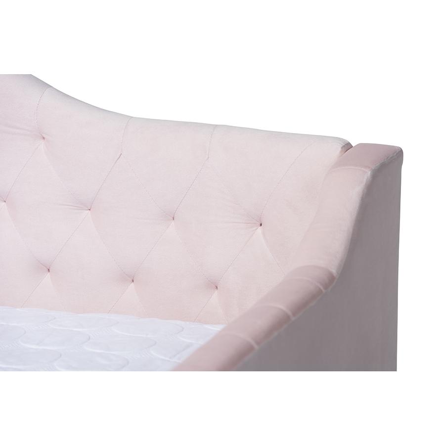 Button Tufted Queen Size Daybed with Trundle. Picture 6