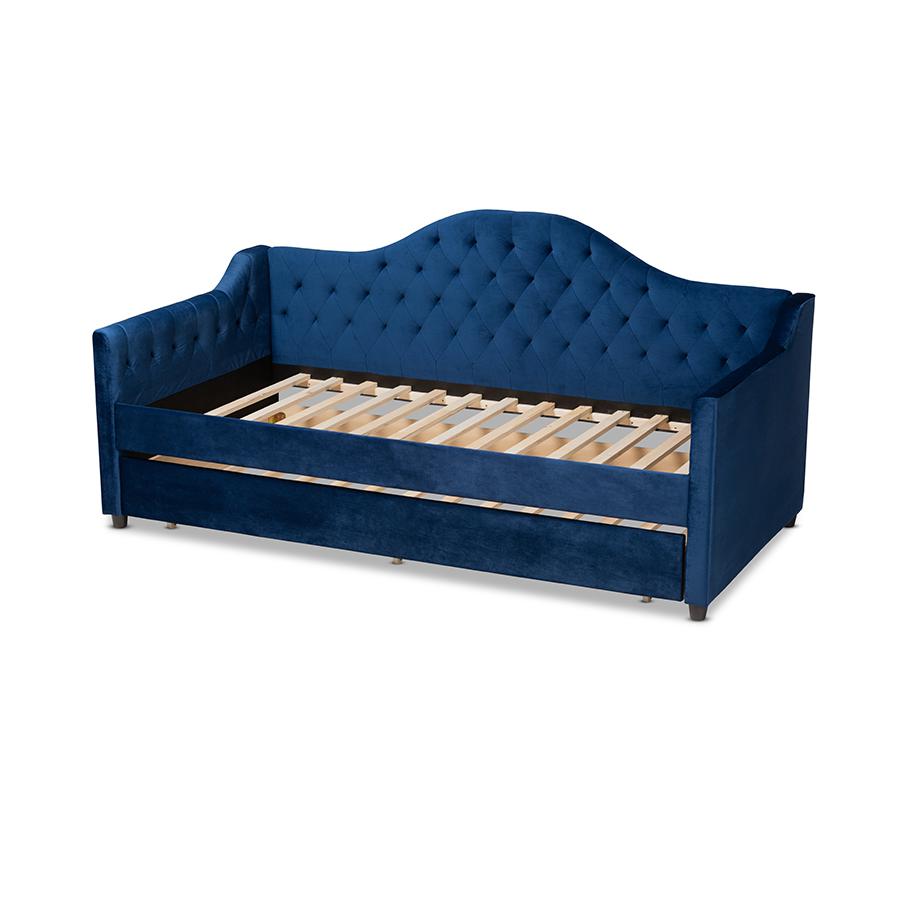 Button Tufted Twin Size Daybed with Trundle. Picture 4