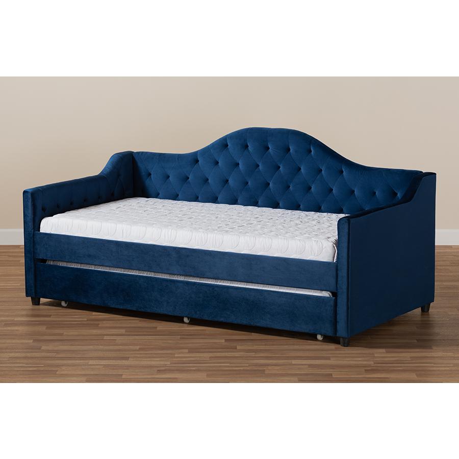 Button Tufted Twin Size Daybed with Trundle. Picture 9