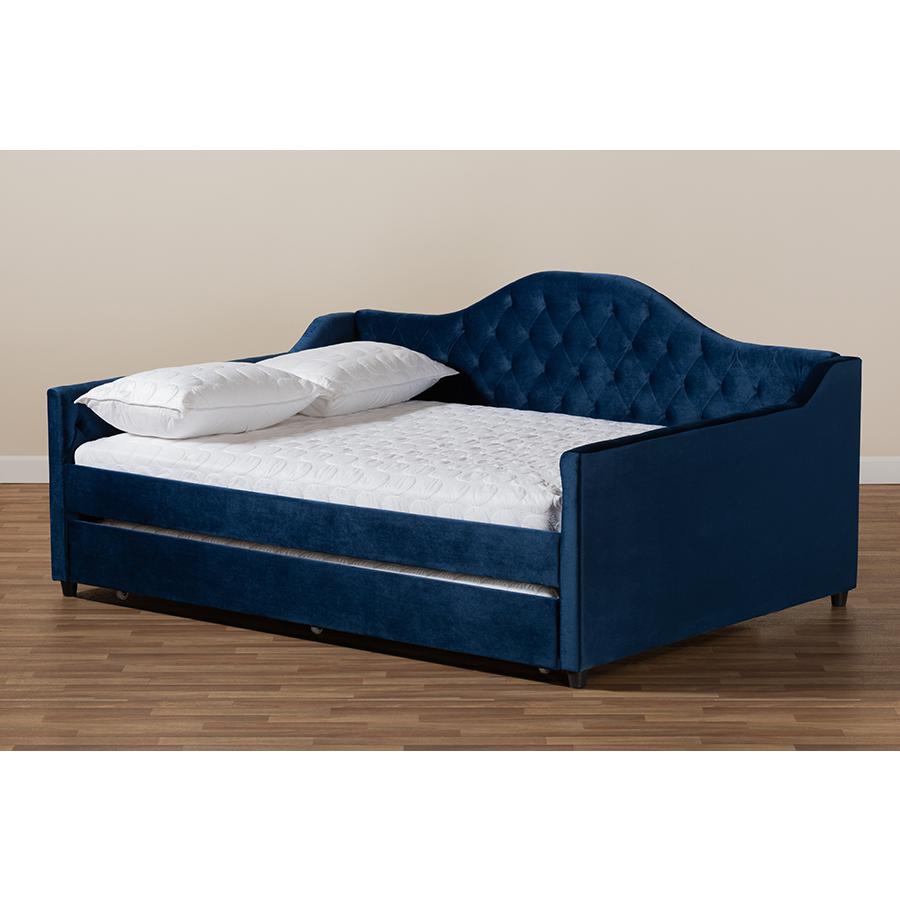 Button Tufted Full Size Daybed with Trundle. Picture 9