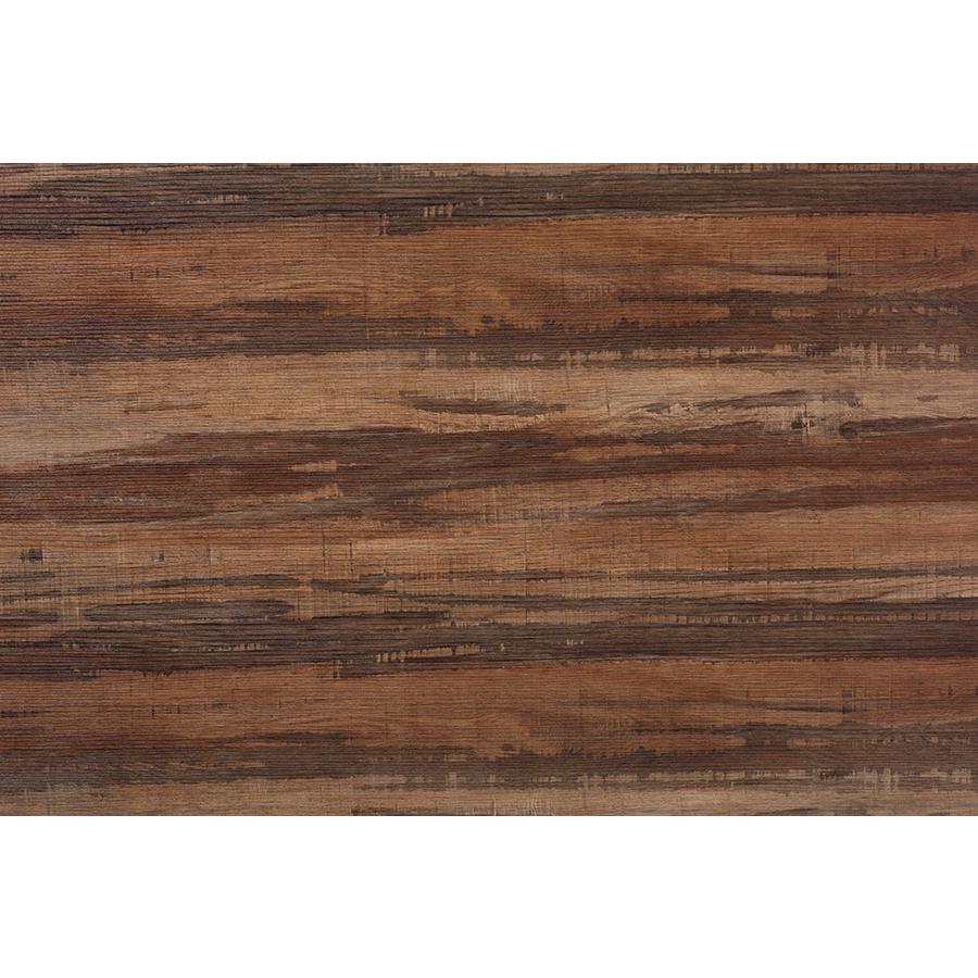 Industrial Brown Wood Finished Matte Black Frame 5-Piece Dining Set. Picture 3