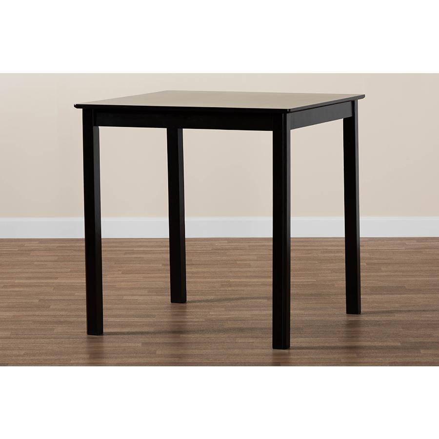 Lenoir Modern Espresso Brown Finished Wood Counter Height Pub Table. Picture 7
