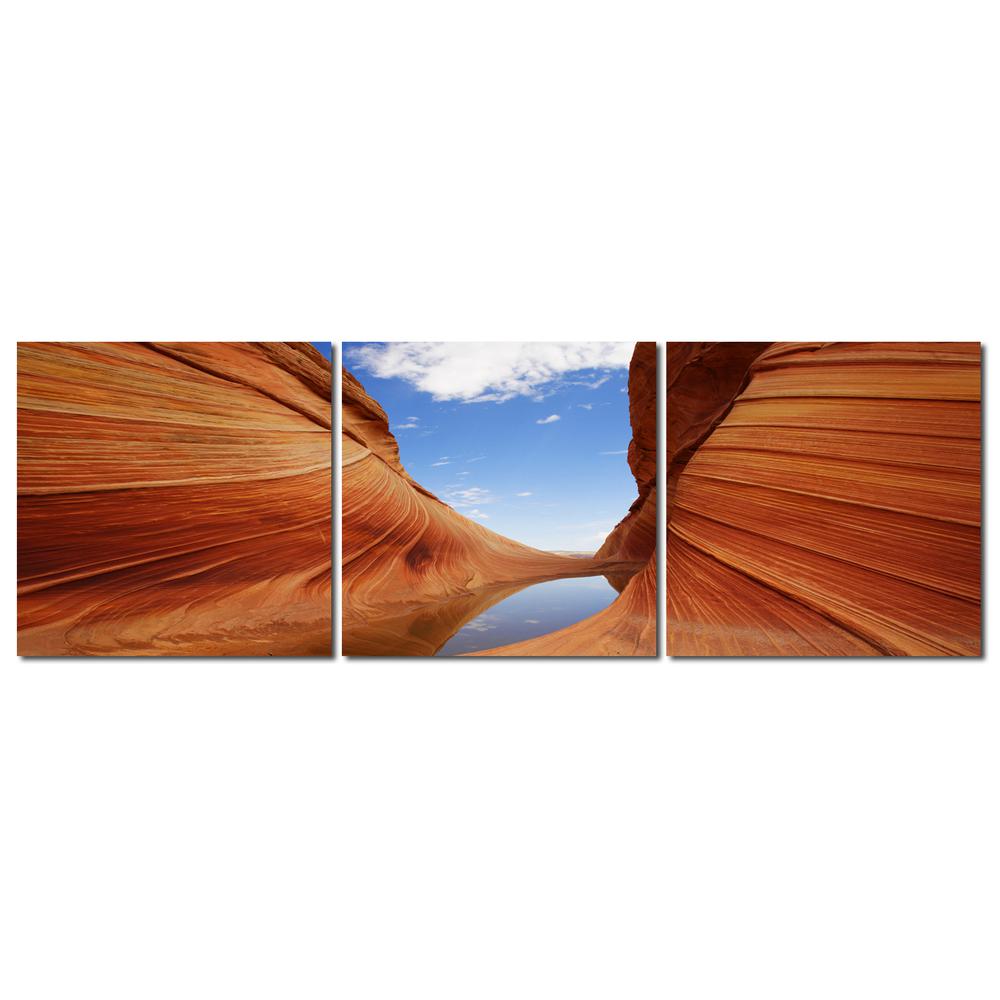Sandstone Mounted Photography Print Triptych Multi. Picture 1