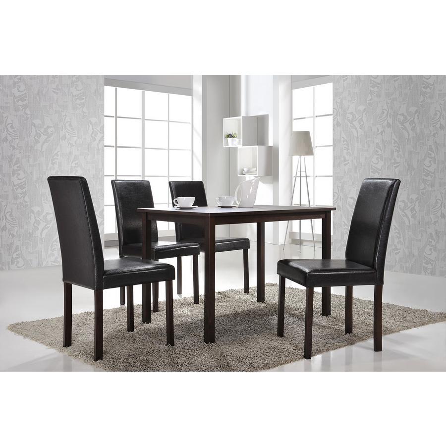 Andrew Modern Dining Chair Dark Brown. Picture 5