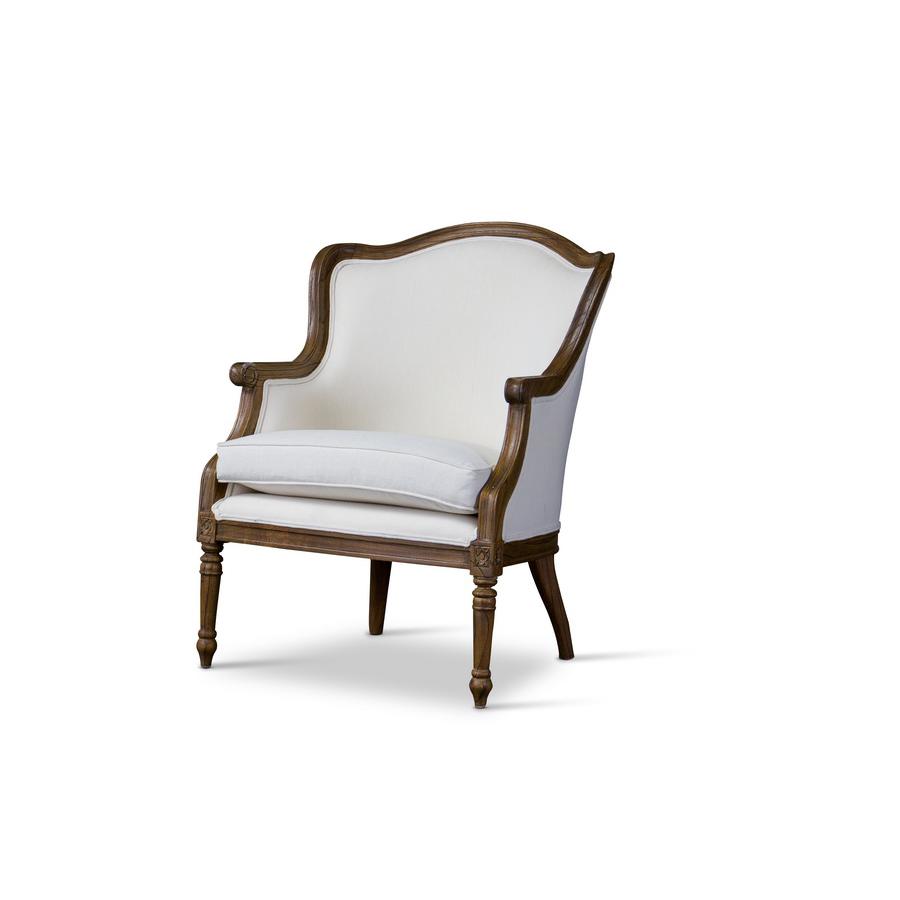 Baxton Studio Charlemagne Traditional French Accent Chair-. Picture 5