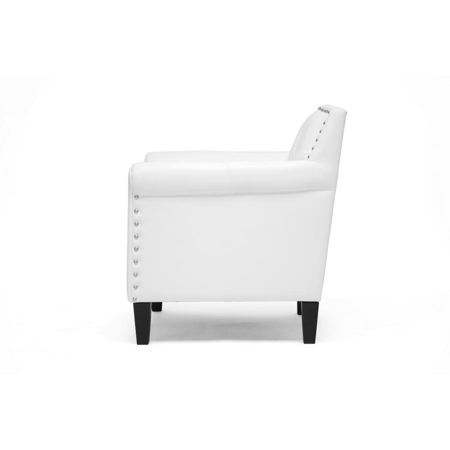 Baxton Studio Thalassa White Modern Arm Chair. Picture 2