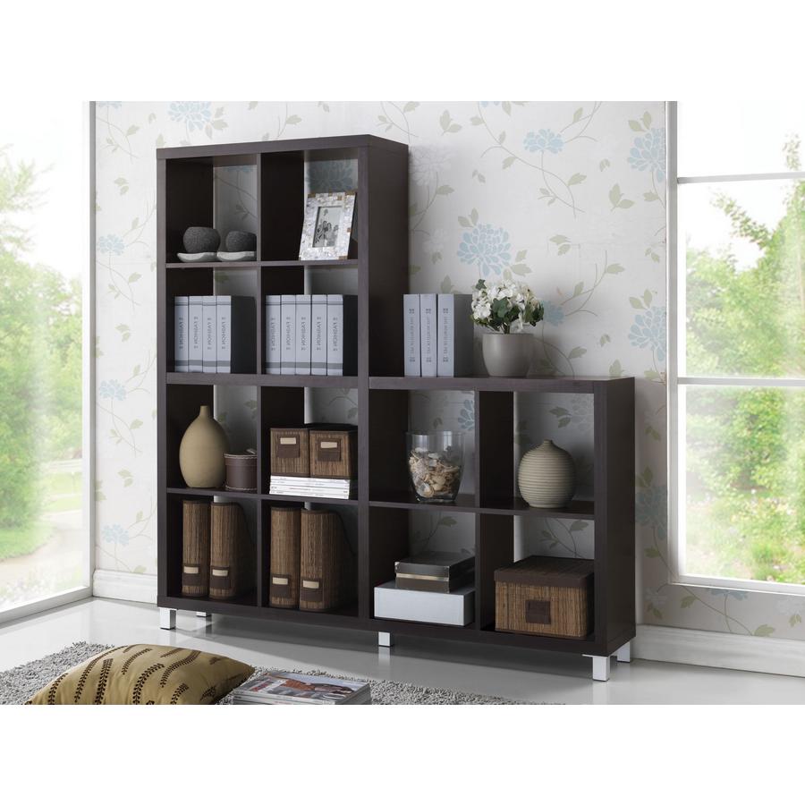 Dark Brown Cube Shelving Unit. Picture 4