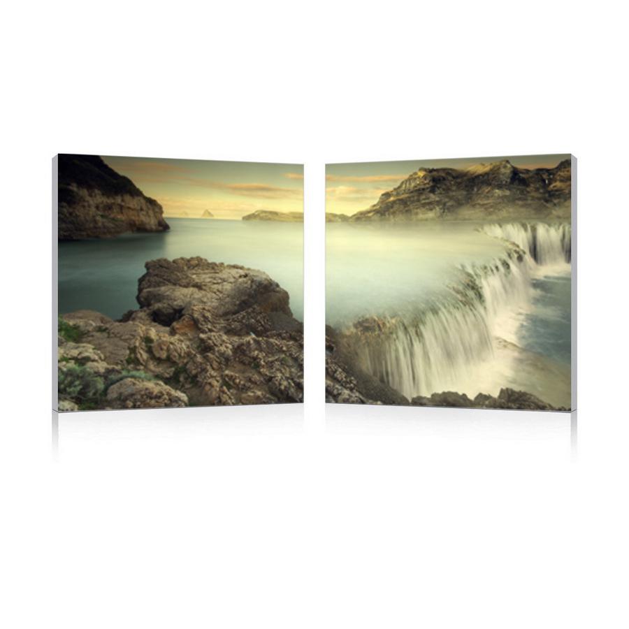 Power Mounted Photography Print Diptych Multi. Picture 1