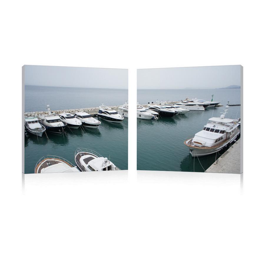 Yacht Congregation Mounted Photography Print Diptych Multi. Picture 1