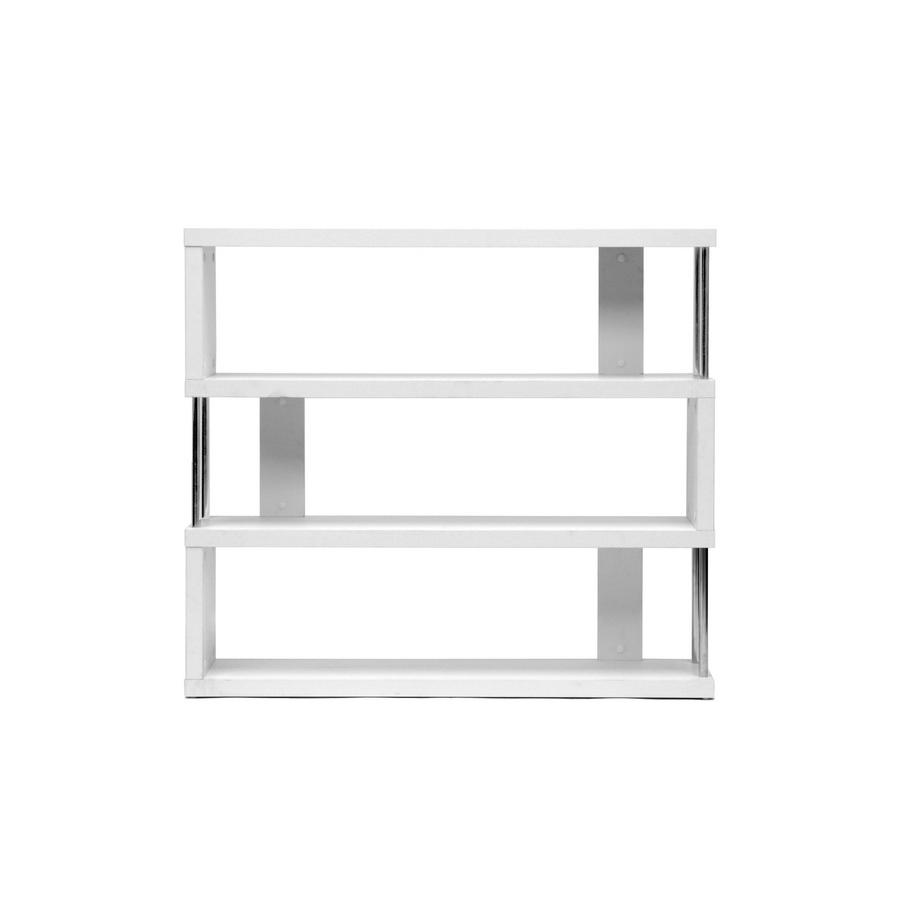 White Three-Shelf Bookcase. Picture 1