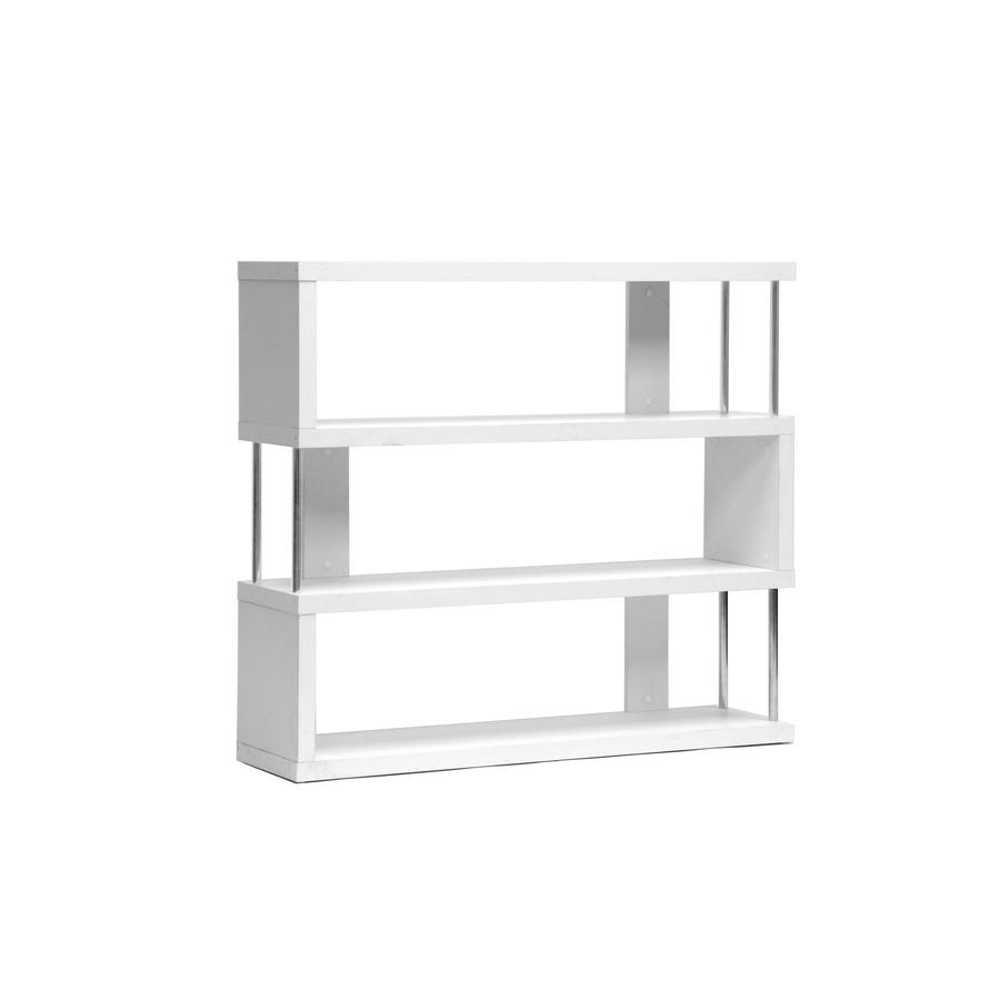 White Three-Shelf Bookcase. Picture 2