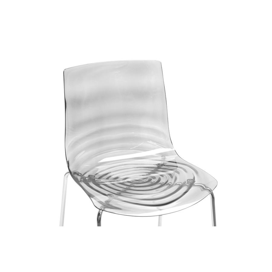 Baxton Studio Marisse Clear Plastic Modern Dining Chair (Set of 2). Picture 2