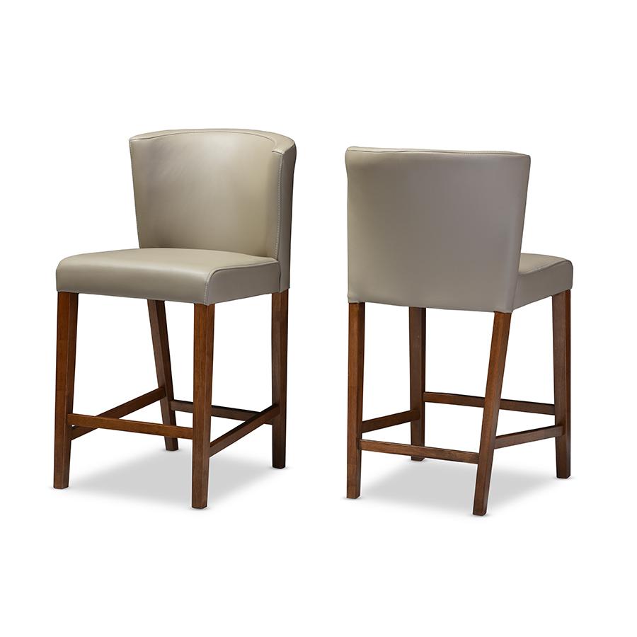 Leather Pub Stool (Set of 2). Picture 2