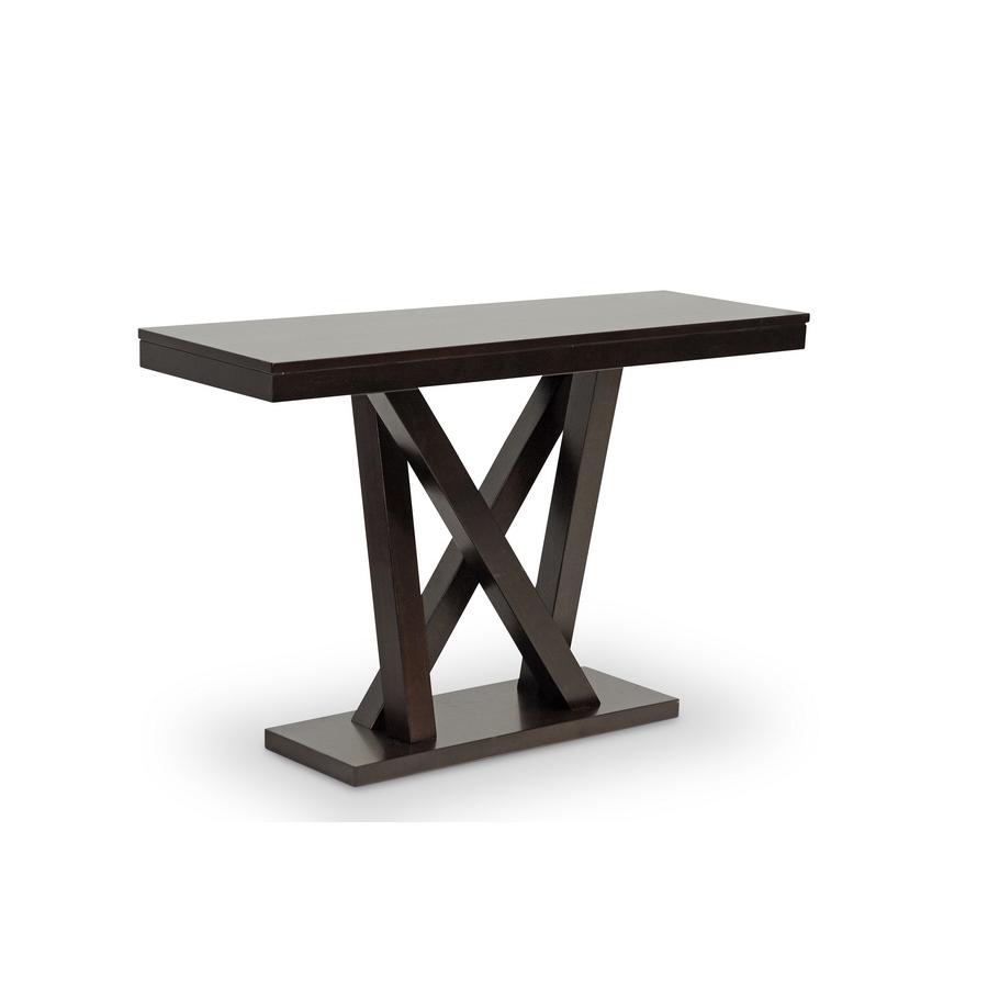 Everdon Dark Brown Modern Sofa Table. Picture 1