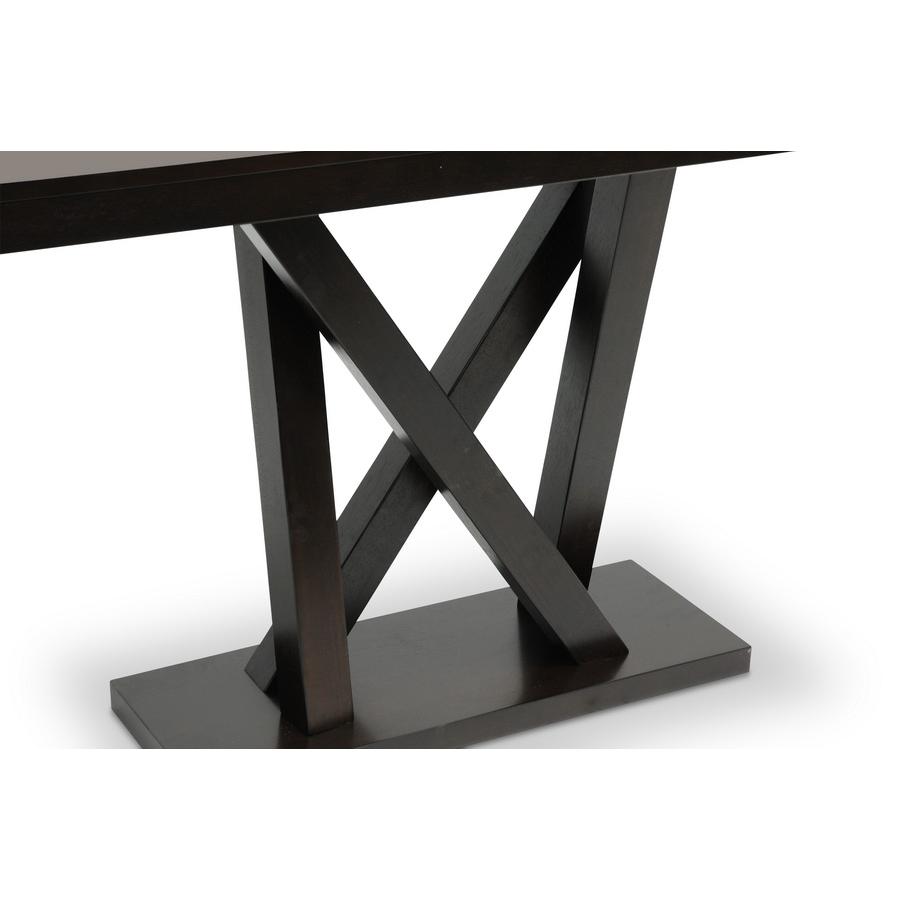 Everdon Dark Brown Modern Sofa Table. Picture 3