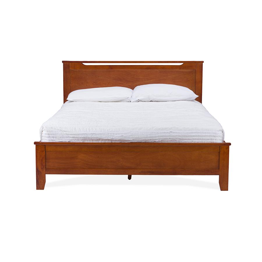 Demitasse Brown Wood Contemporary Twin-Size Bed. Picture 2