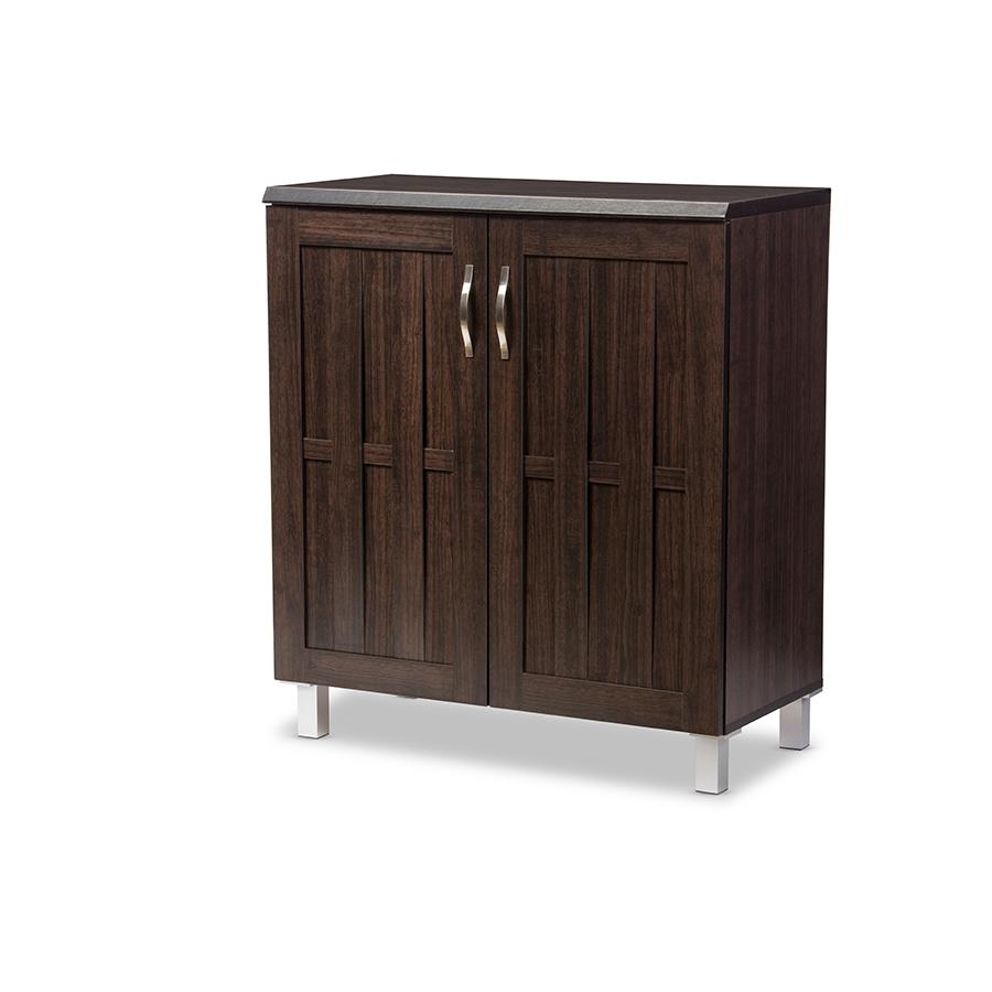 Excel Modern and Contemporary Dark Brown Sideboard Storage Cabinet. Picture 2