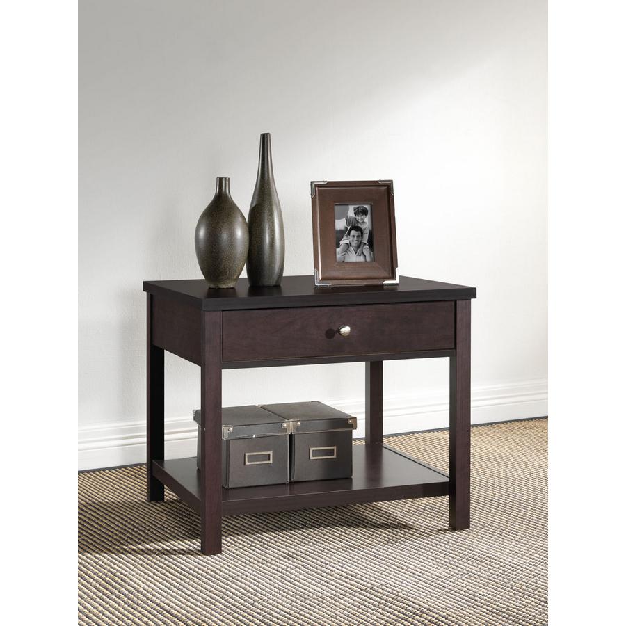 Brown Accent Table NightstDark Brown. Picture 2