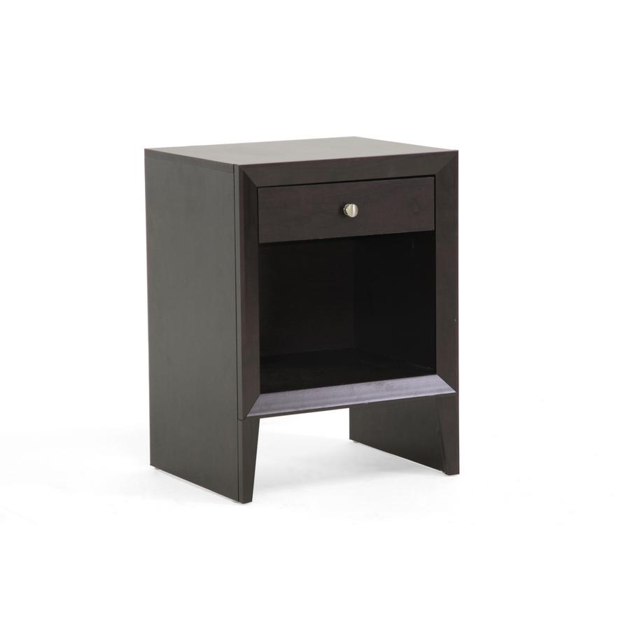 Baxton Studio Leelanau Brown Modern Accent Table and Nightstand. Picture 2