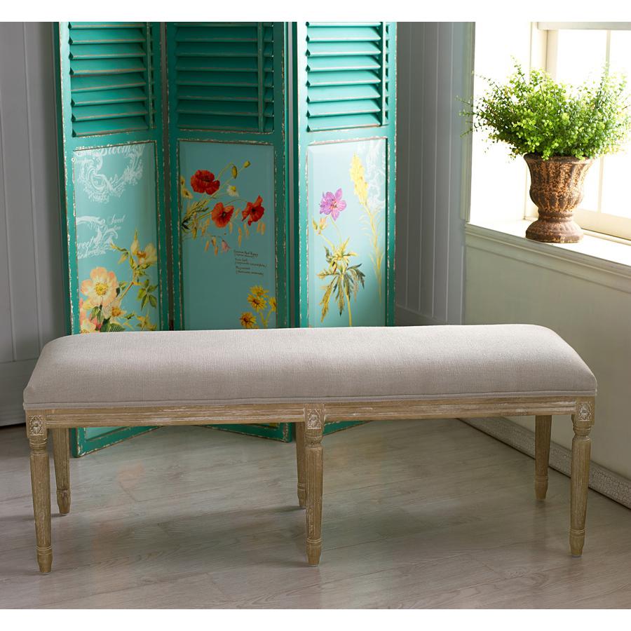 Clairette Wood Bench. Picture 4