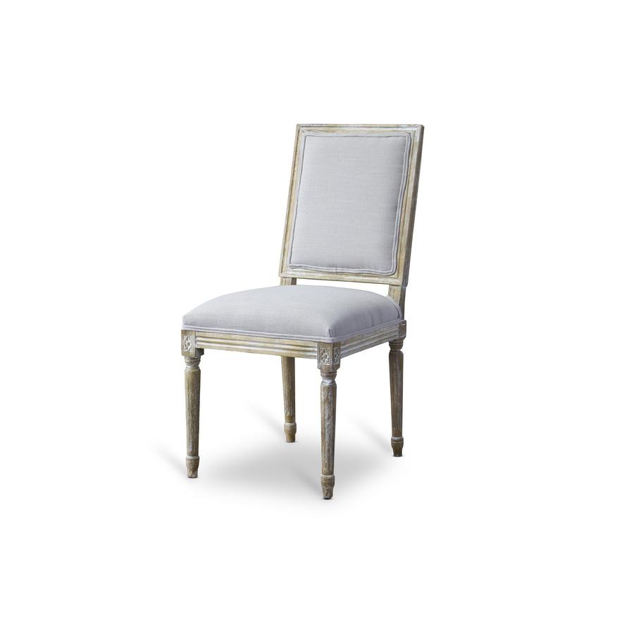 Baxton Studio Clairette Wood Traditional French Accent Chair. Picture 4