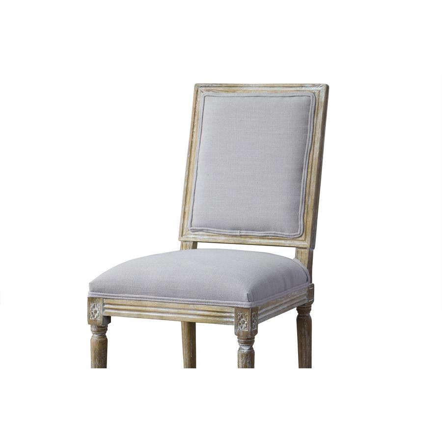 Baxton Studio Clairette Wood Traditional French Accent Chair. Picture 3