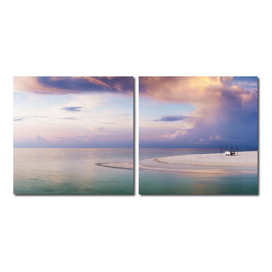 Pastel Romance Mounted Photography Print Diptych. Picture 1